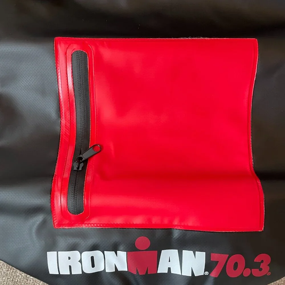 NWT IRONMAN 70.3 Drybag backpack black and red NEW